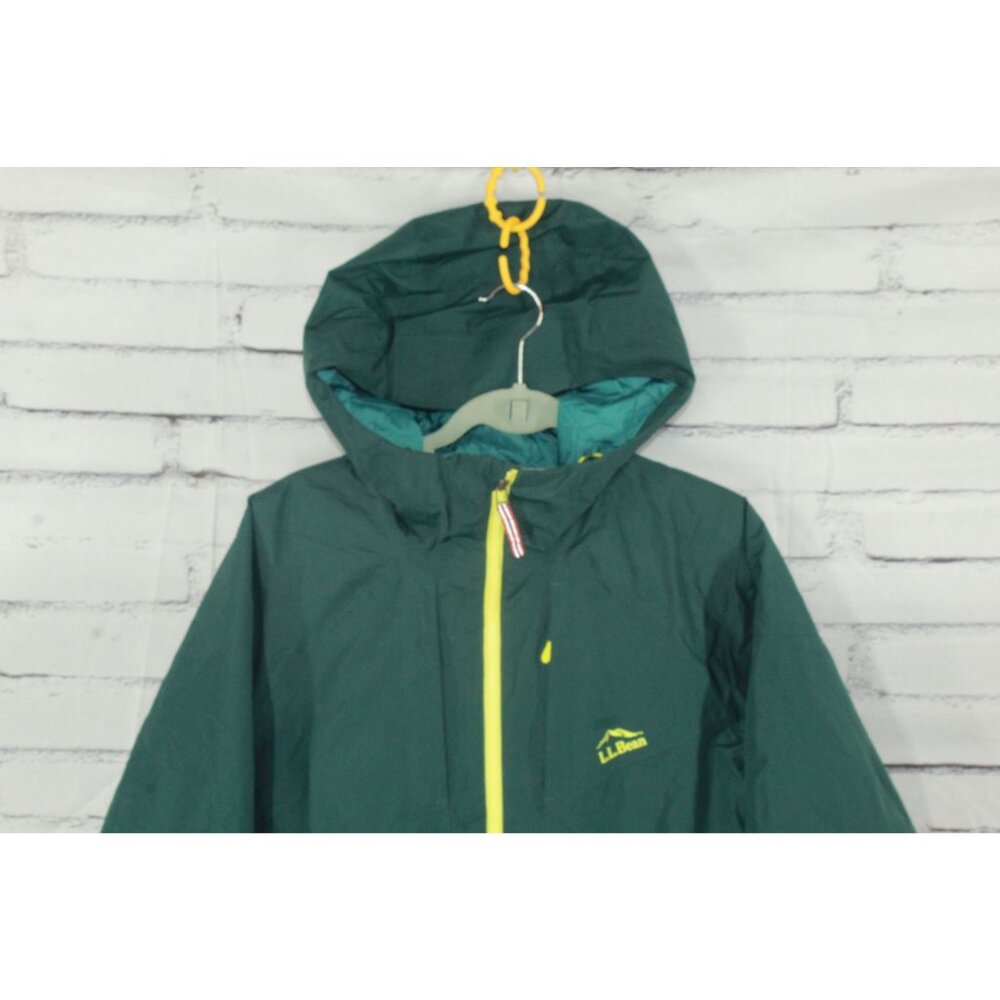 LL Bean Men's Wildcat Ski Jacket Dark Pine Waterproof PrimaLoft Size S Gorpcore - Picture 2 of 13